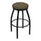 Holland Bar Stool Co 30" Swivel Bar Stool, Black Wrinkle, Graph Cork Seat 80230BW017 - alternate 1